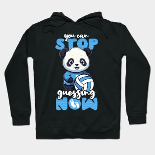 Volleyball Pregnancy Shirt | Can Stop Guessing Now Panda Hoodie